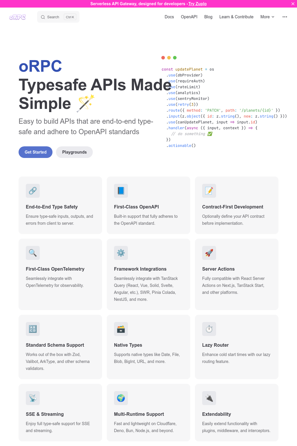 Orpc: Typesafe APIs Made Simple